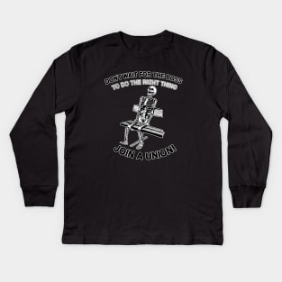 JOIN A UNION Kids Long Sleeve T-Shirt